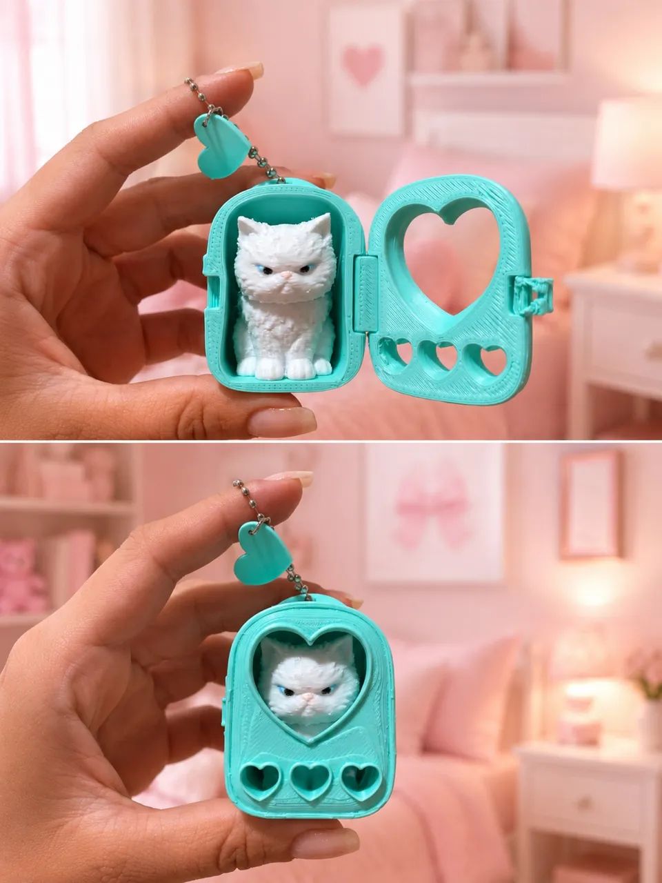     Gatinho Grumpy Decorativo | Mini Gato Bravo em Impressão 3D
