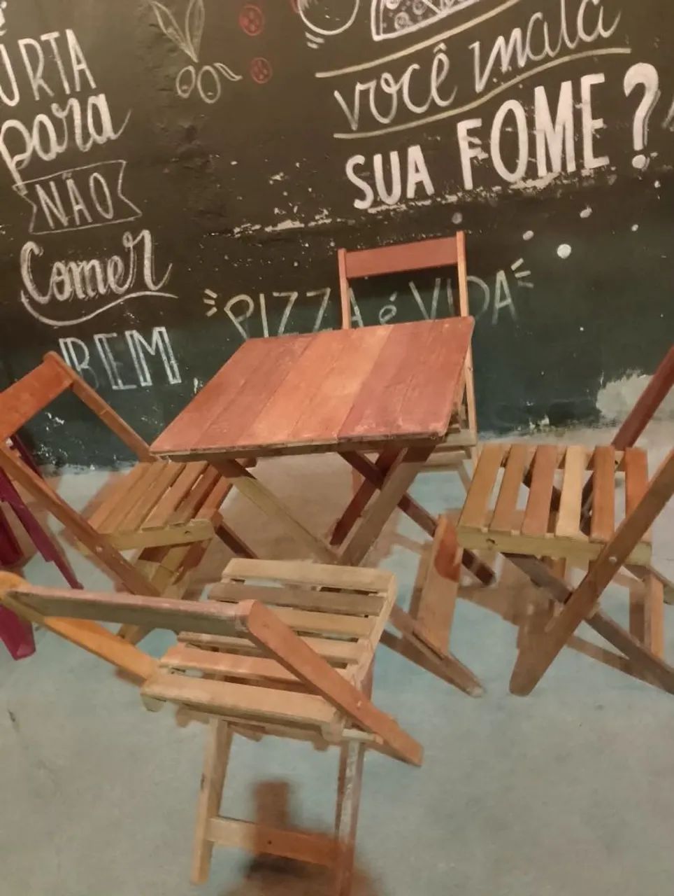 Mesas e cadeiras para lanchonete 