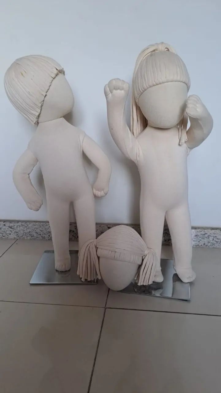 Combo de manequins decorativos em tecido - aceito negociar