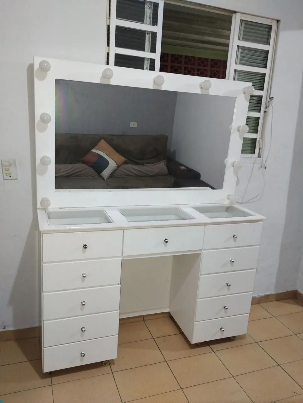 Penteadeira  c rodas silicone - Foto 5