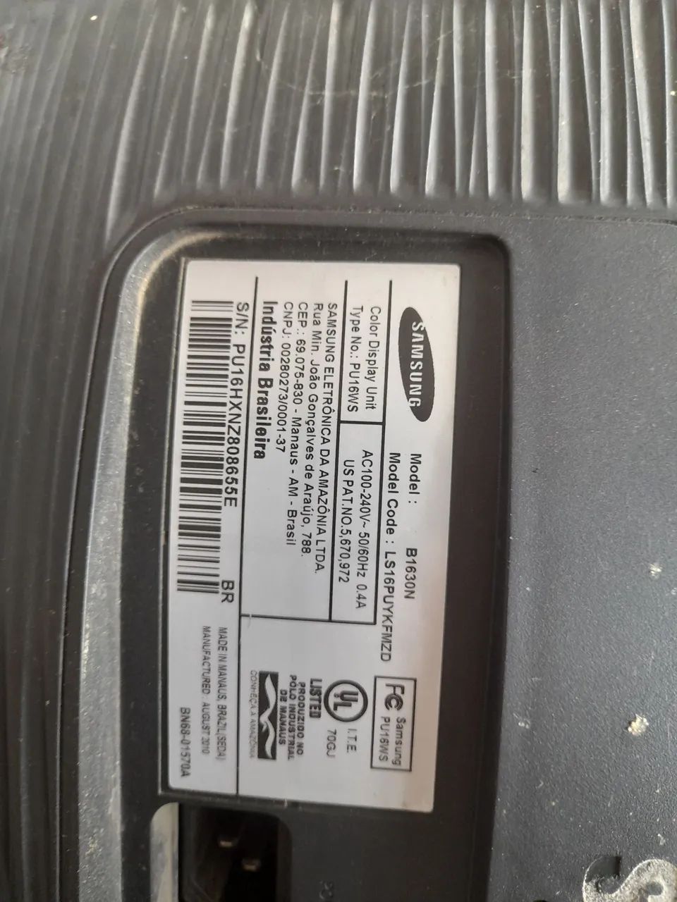 Tela de computador Samsung 