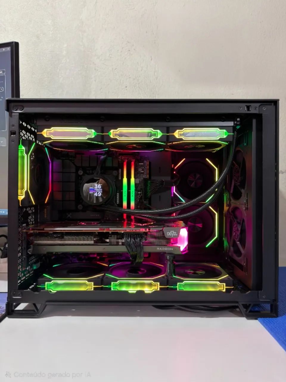 Pc Gamer Core i5-14600KF, 32GB DDR5 XPG, Fonte 1000w, RX 6700XT 12GB, NVME 1TB, NZXT LCD 