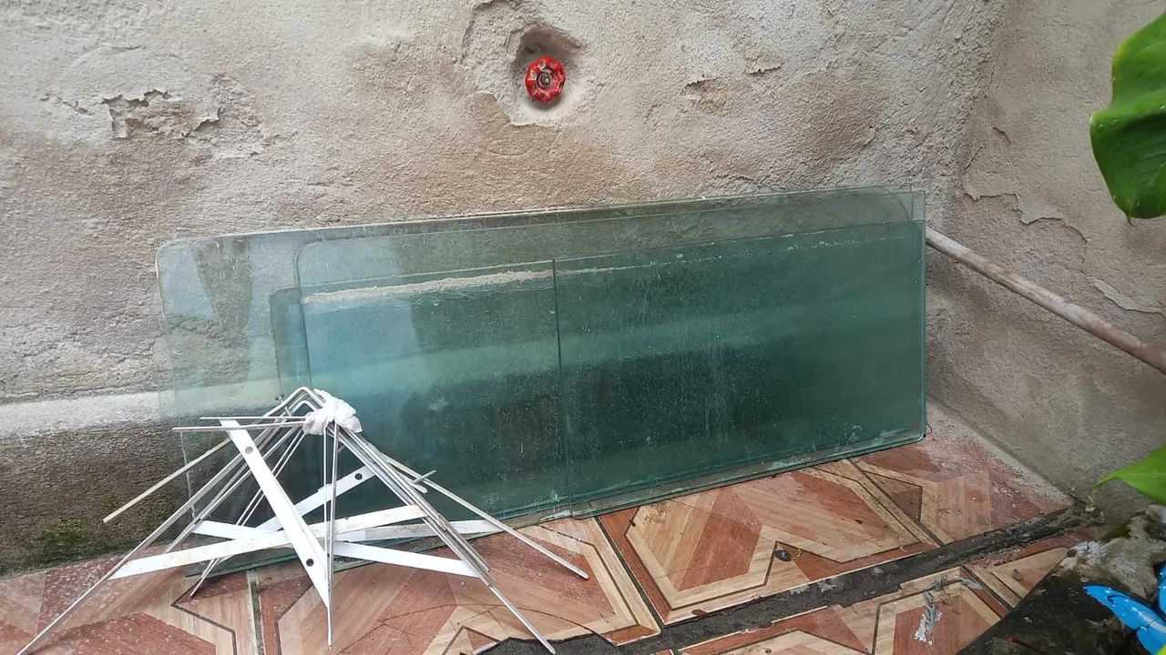 5 pratileiras de vidro