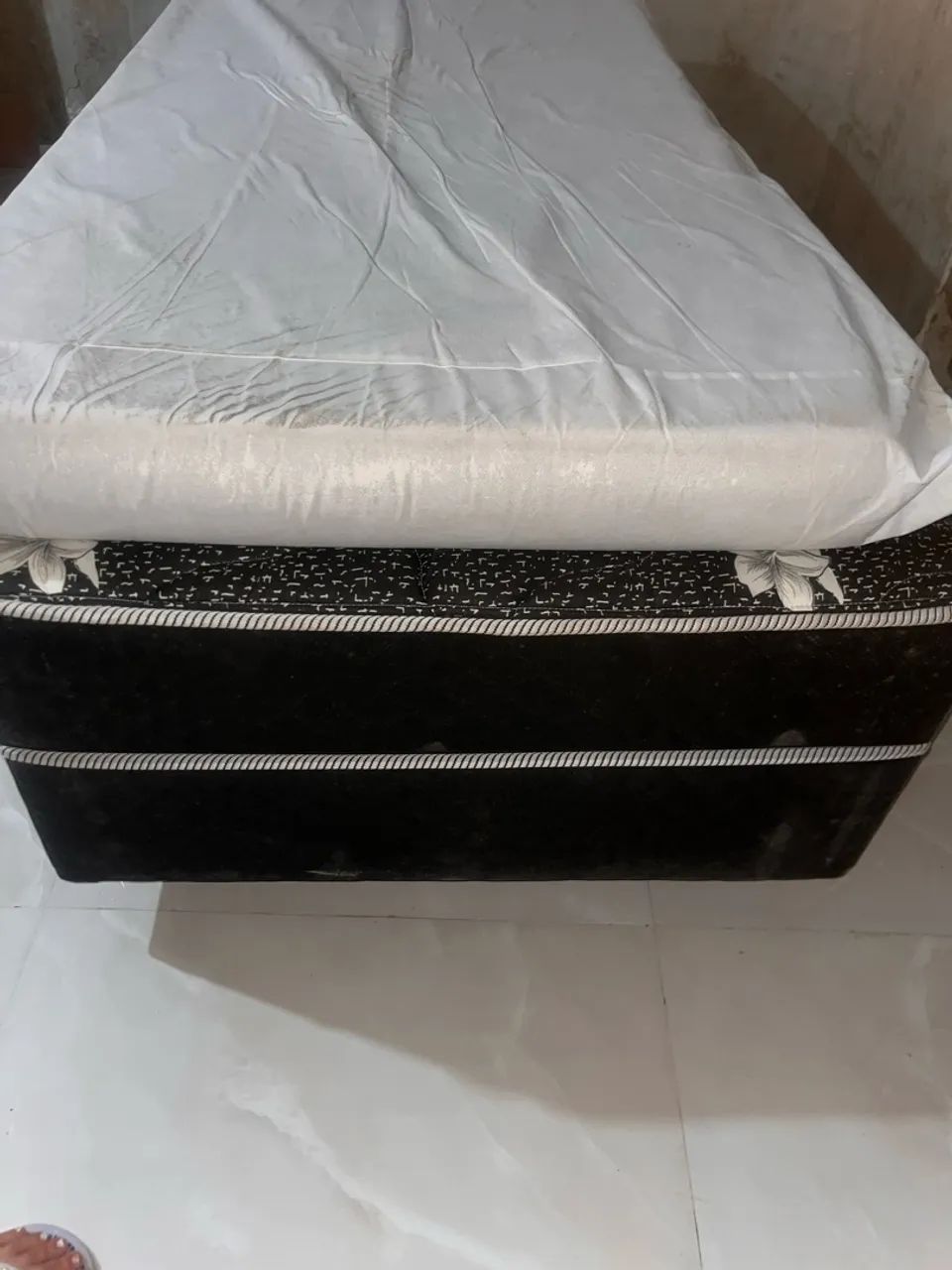 cama box conjugado com colchão de solteiro  - Foto 3