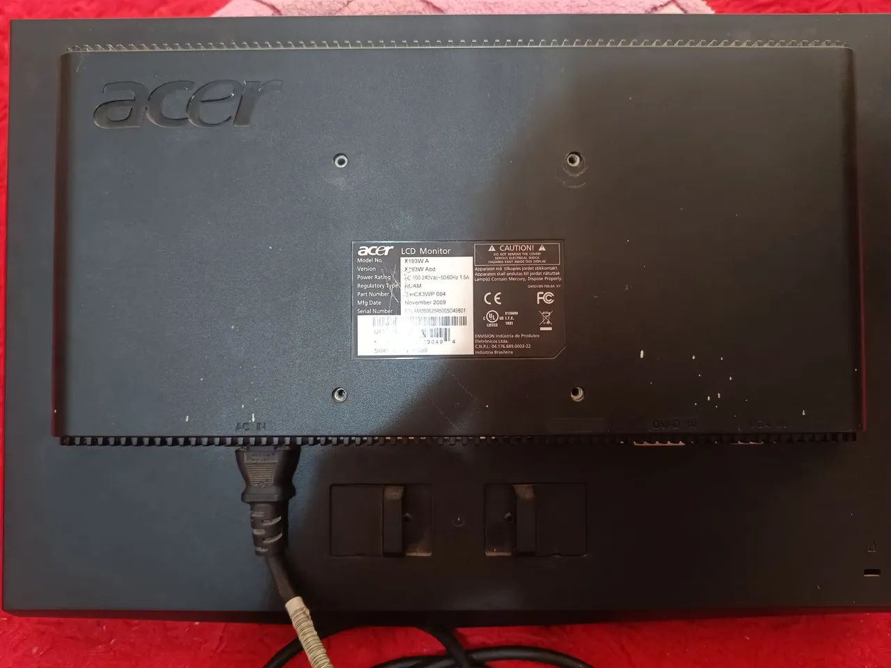 Monitor Acer x193w - Foto 2
