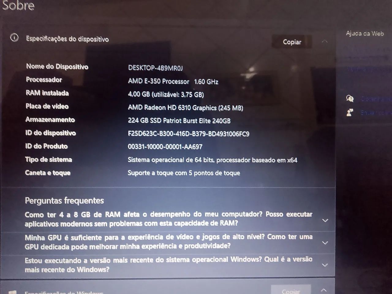 Notebook Samsung com o windows 10pro - Foto 3