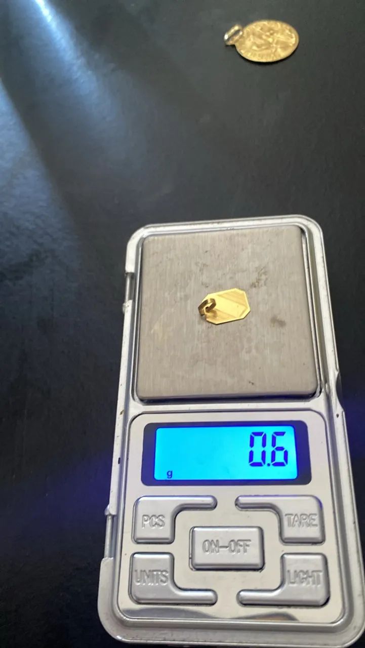 ? PINGENTE 18k- MODELO PLACA OCTOGONAL ?   - Foto 2