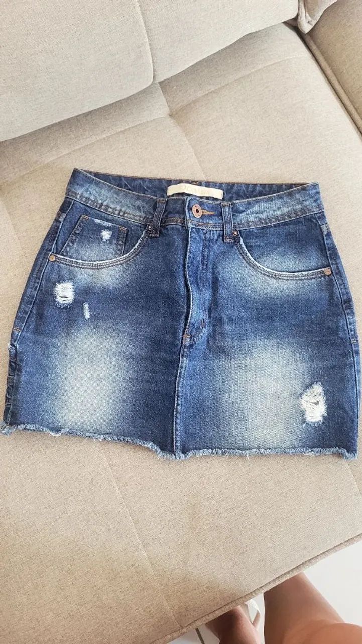 Saia jeans 