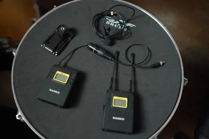 Microfone Lapela Mamen Wmic-01 Sistema Wireless - Foto 4