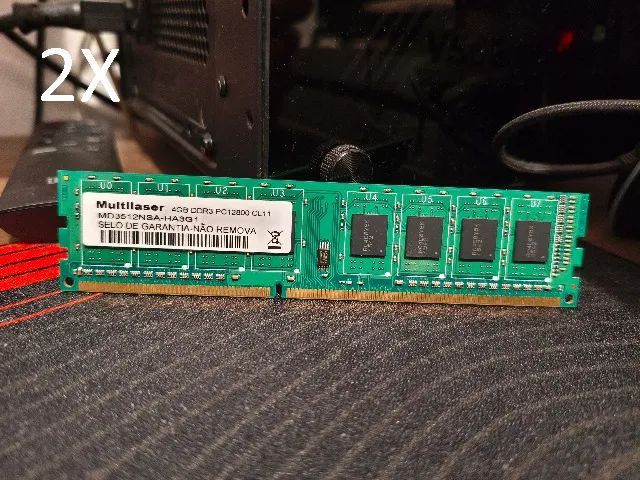 Memória Ram Multilaser 2x 4GB DDR3 1600MHz