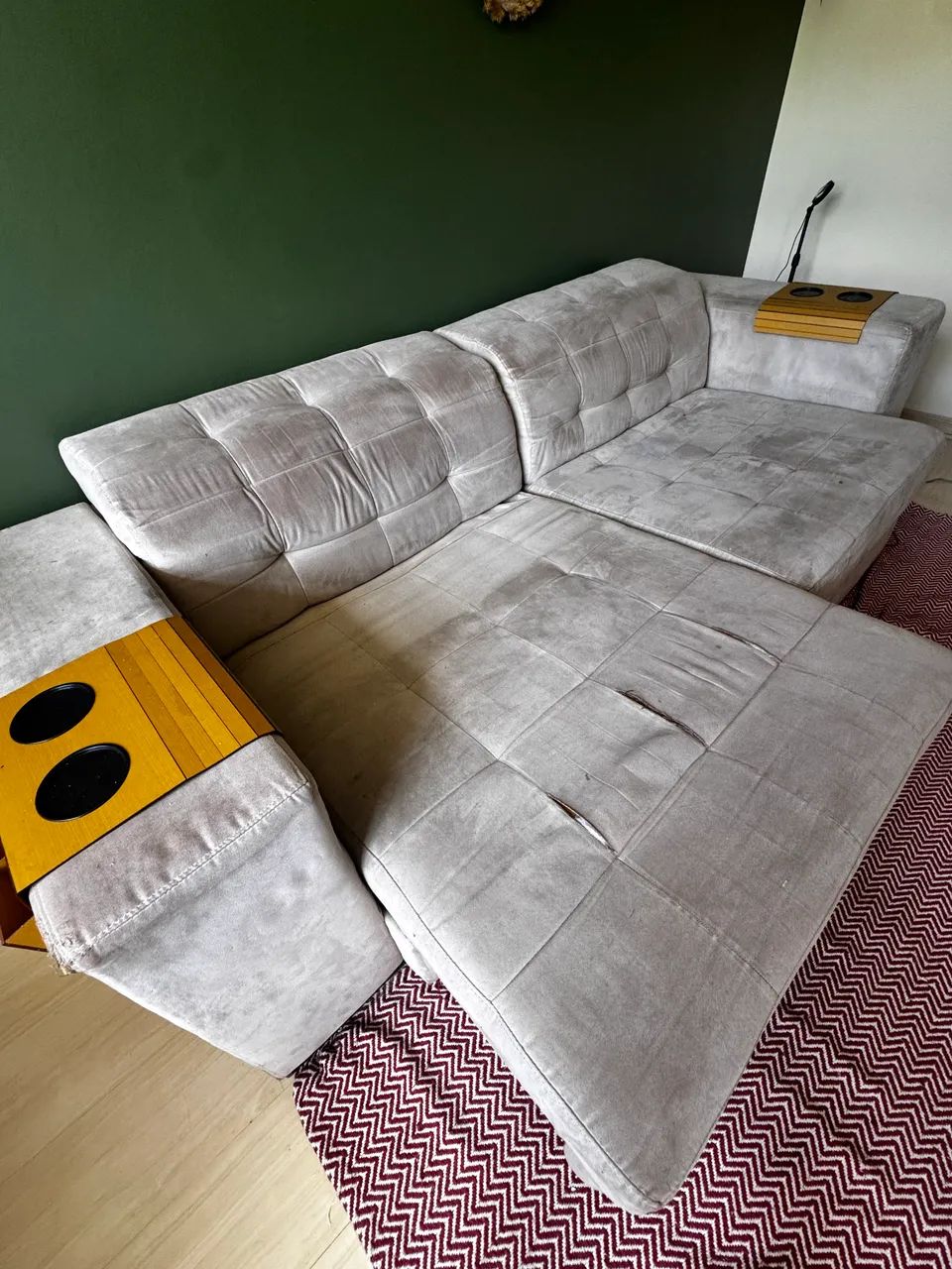 Sofá cama retrátil seminovo - Foto 2