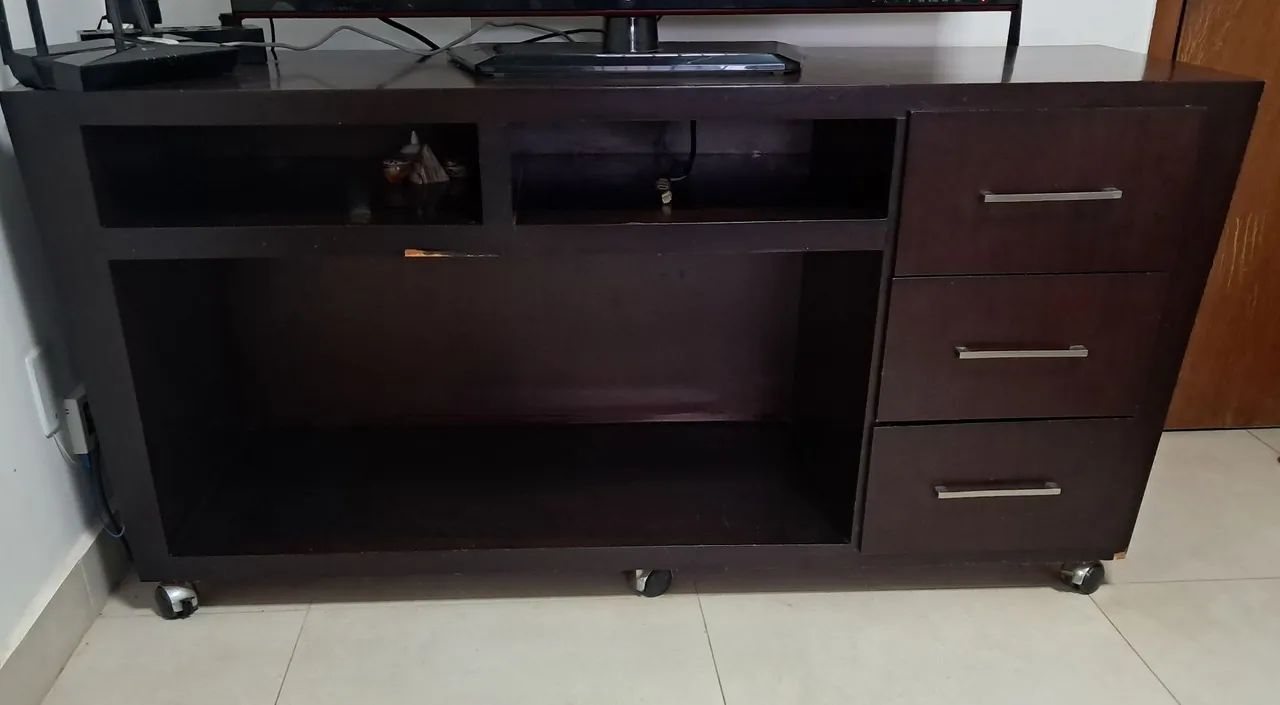 Rack TV Madeira Maciça