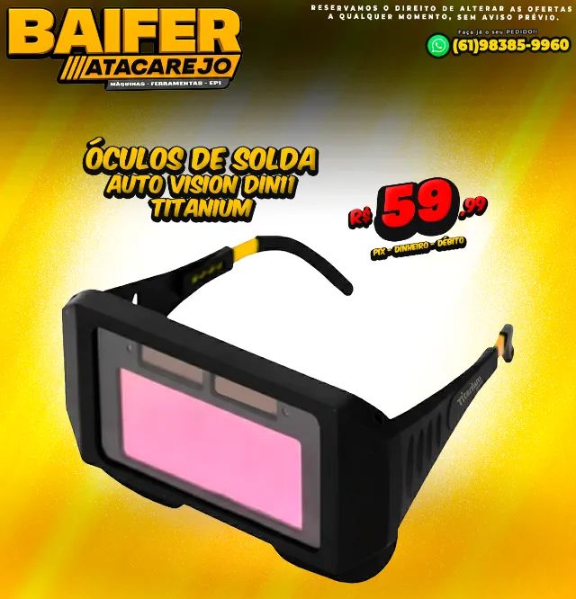 Óculos de Solda Auto Vision DIN11 Titanium