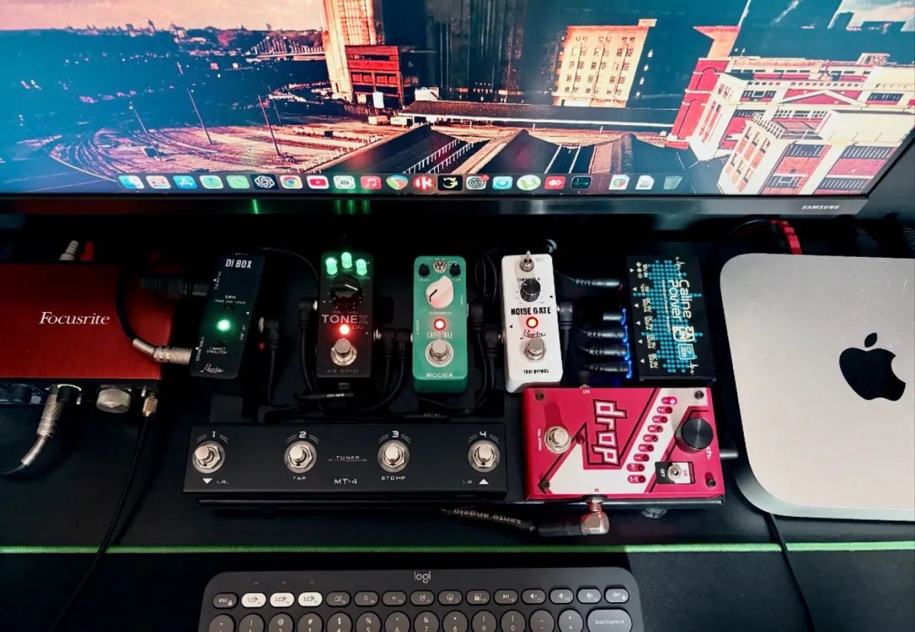 Set de pedais de guitarra completo 