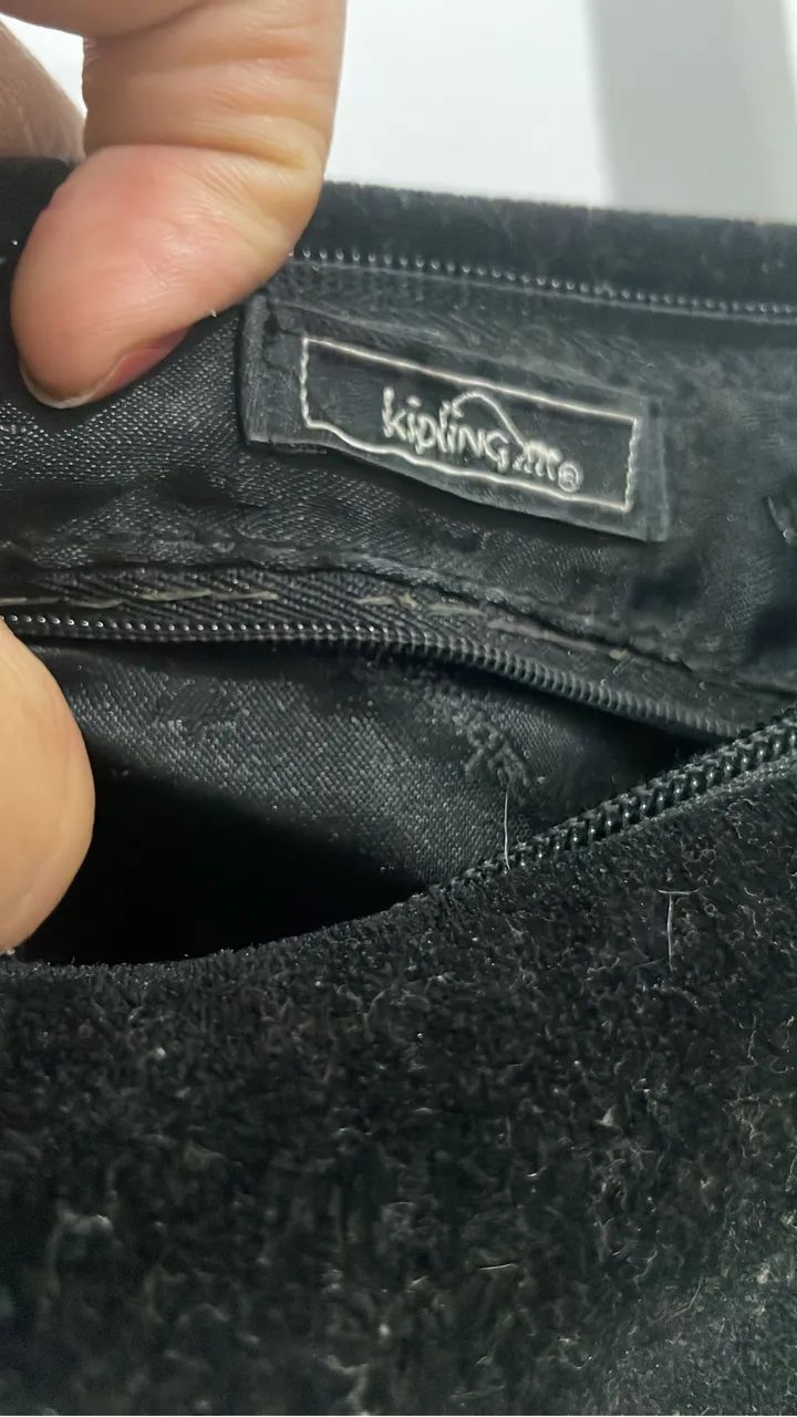 Bolsa veludo Kipling - Foto 3