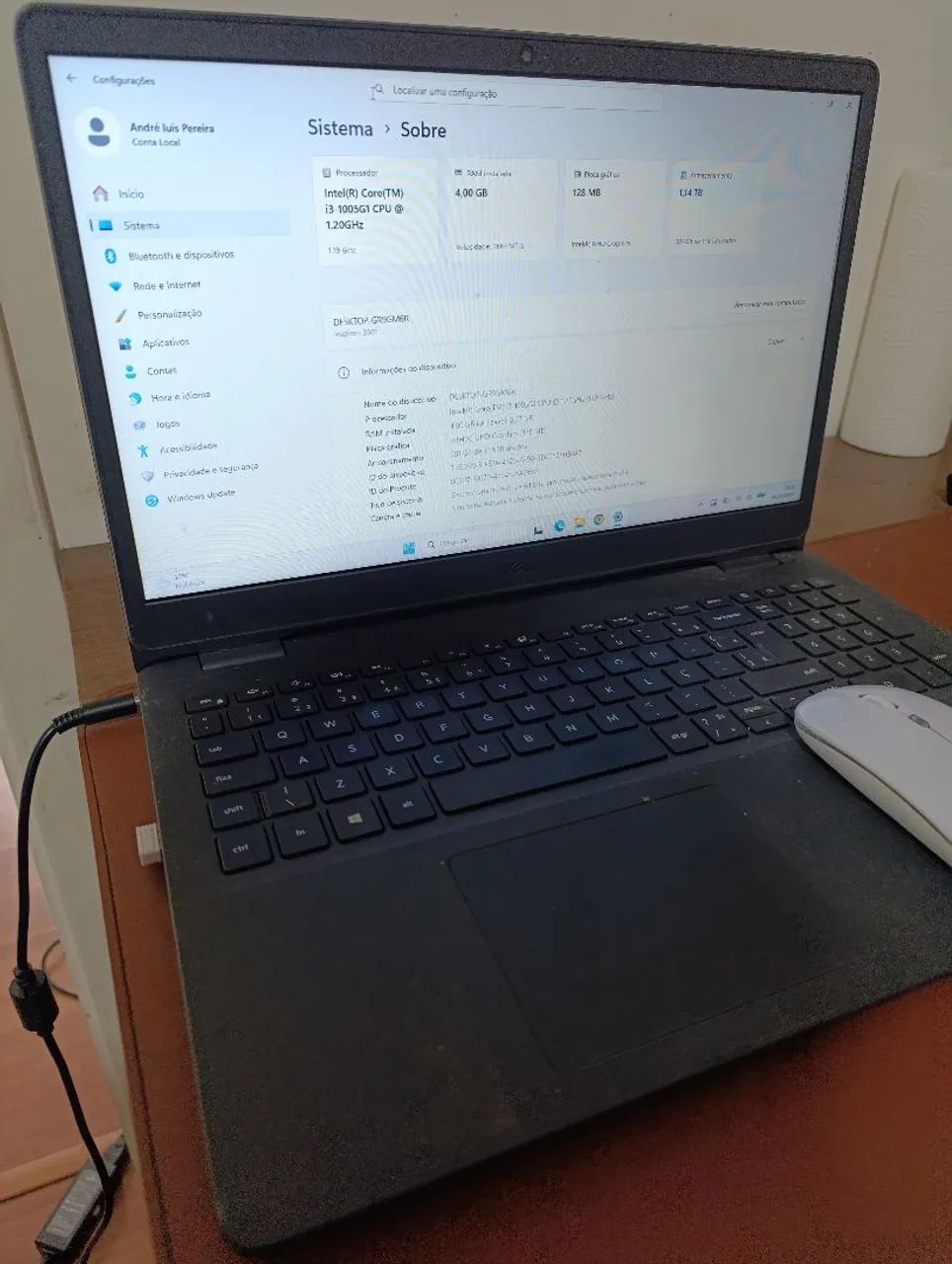 Notebook Dell semi-novo ótimo estado barbada - Foto 2
