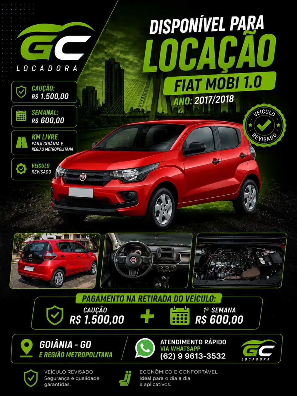 GC - Locações, Uber/99pop e Indriver
