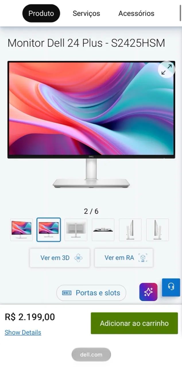 Monitor Dell 23.8? novo - Foto 4