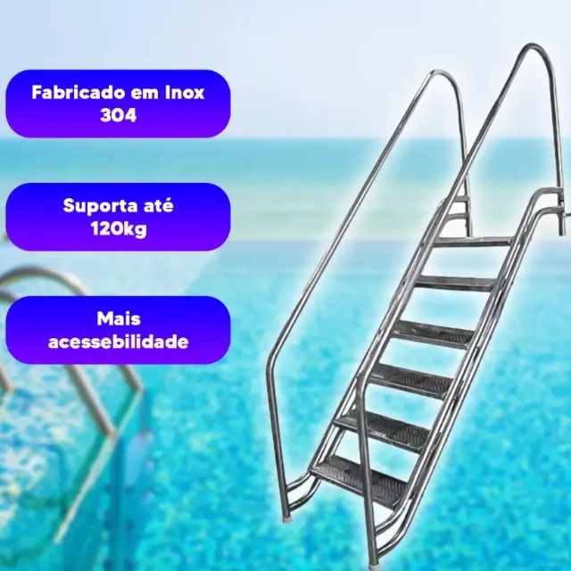 ESCADA PARIS PARA PISCINA - Foto 2