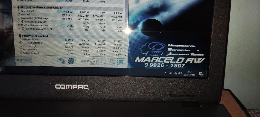 Notebook Dual Core, 8GB RAM, SSD, ideal para estudante! Marcelo RW Eletro! - Foto 5