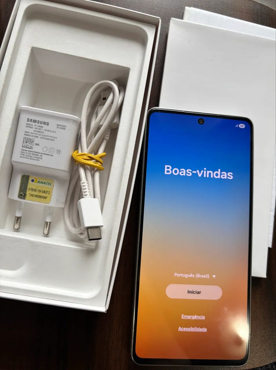 Celular Galaxy A73 128gb branco - Foto 4