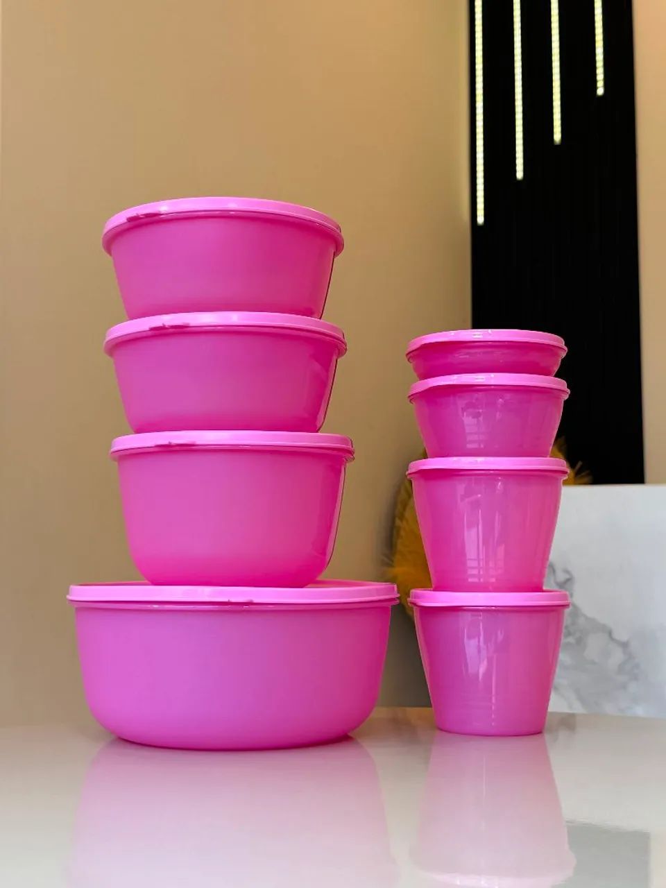 Kit de Tigelas Tupperware Linha Classic e Visual 