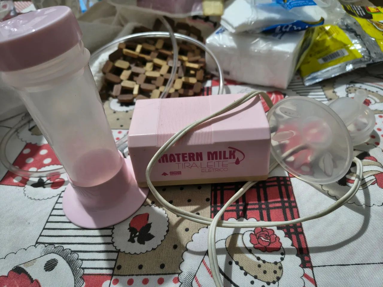  Bomba Extratora De Leite Elétrica Matern Milk  110V - Foto 2