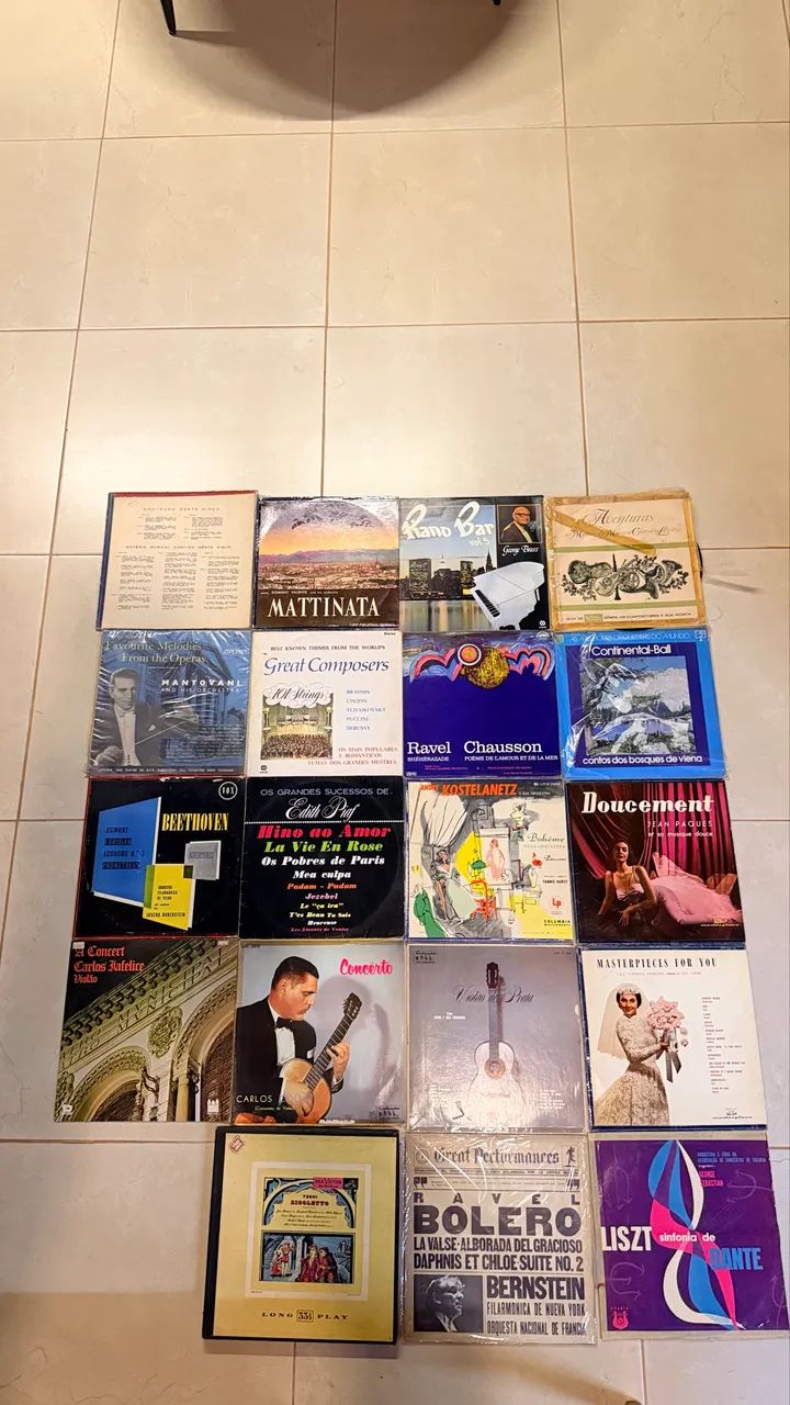 Disco de Vinil classico e MPB