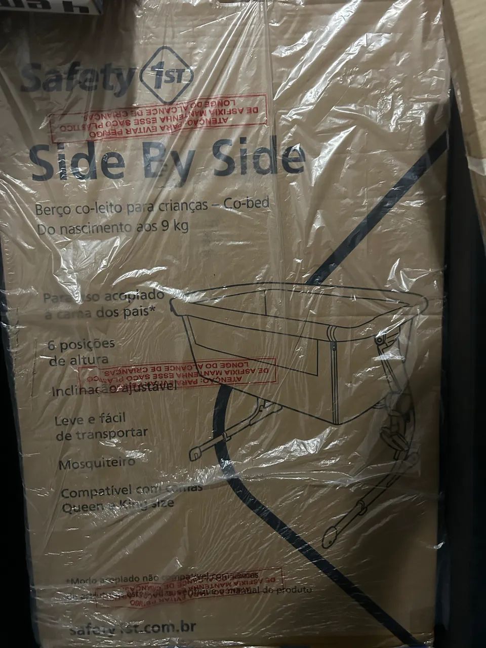 Berço Safety 1st Side By Side Grey (NOVINHO)  !!!! - Foto 5