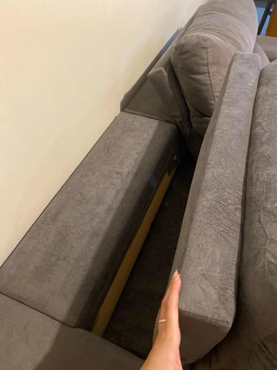 SOFÁ CINZA 2 LUGARES - Foto 4