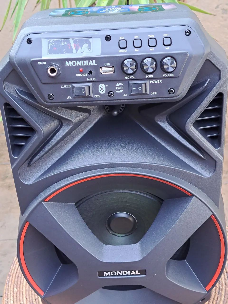 caixa de som mondial 250 w bluetooth tws + fm  + tws +usb  - Foto 2