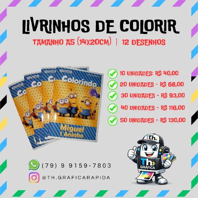 Livrinho de Colorir Personalizado