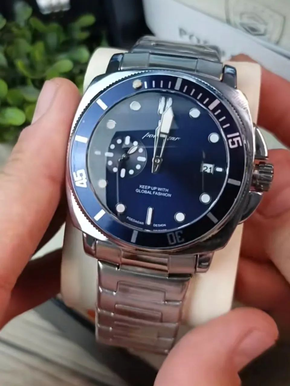 Relógio Poedagar + Pulseira Nato - Foto 2