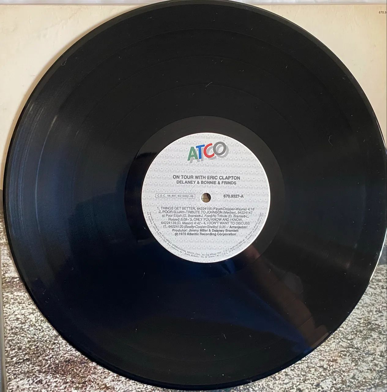 Disco de vinil Delaney e Bonnie e friends with Eric Clapton (raro) - Foto 2