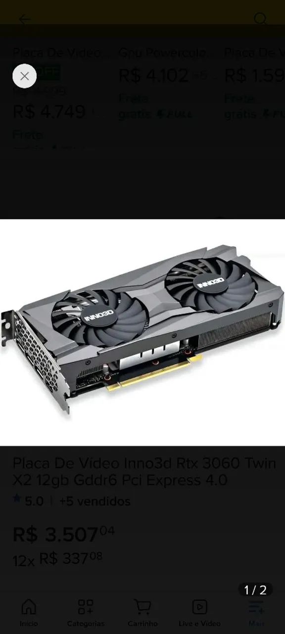 Placa de vídeo RTX 3060 - Foto 2