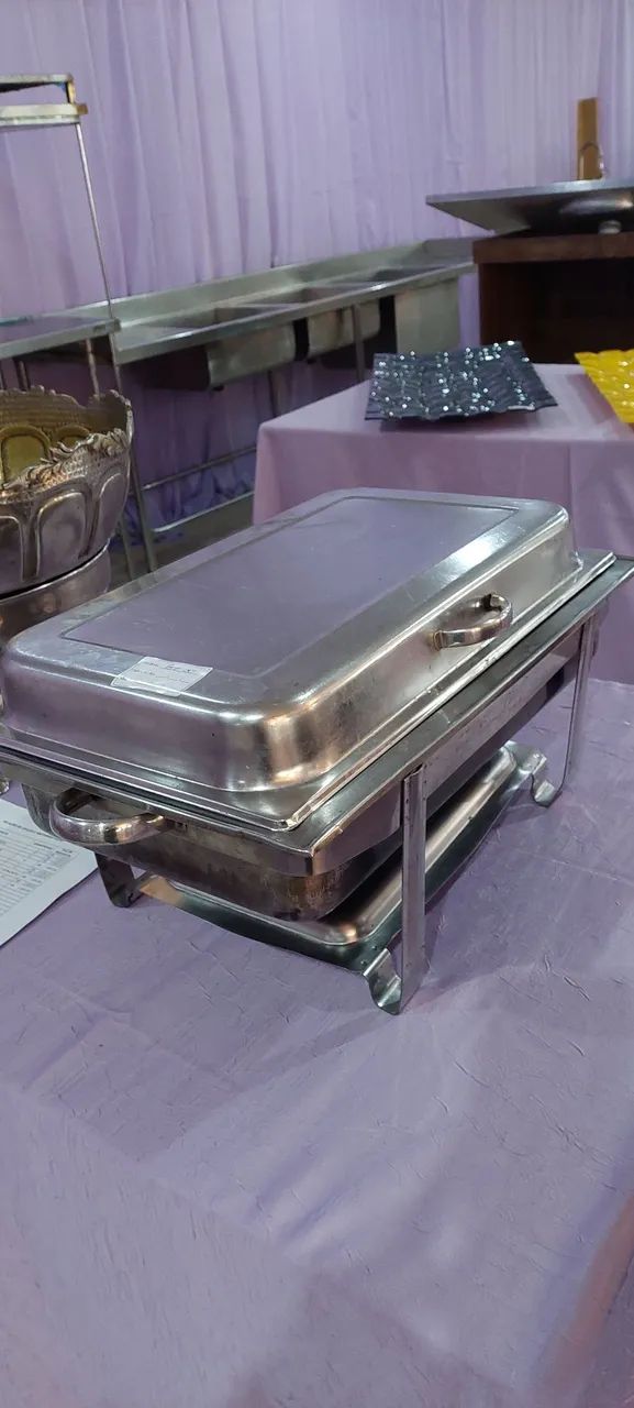 Rechaud retangular de inox - Foto 3