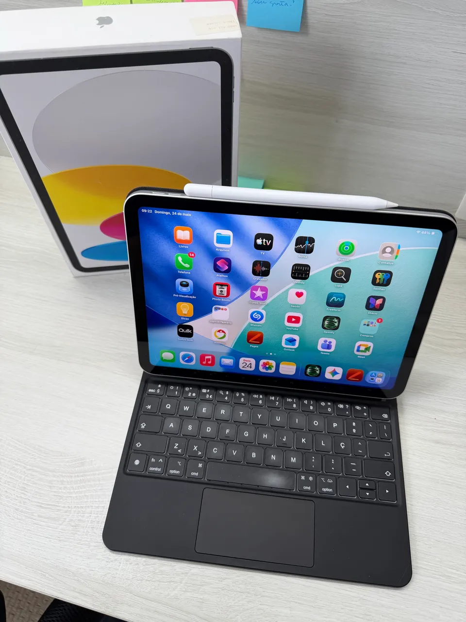 iPad Air 4 64GB Completo + Caneta ? Sem Detalhes - Tablets e E