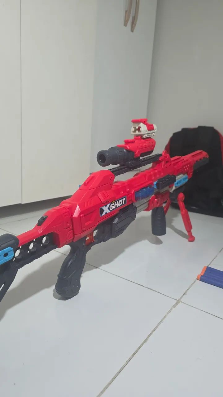 X-Shot Excel Regenerator + 10 dardos - perfeito estado  - Foto 3