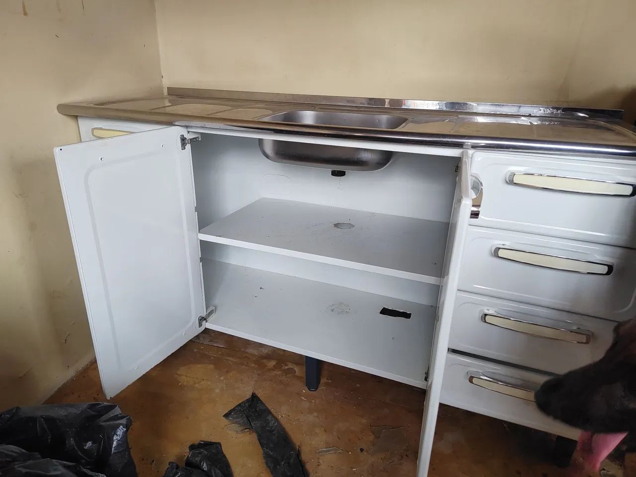 Pior de inox com bancada de armário  - Foto 5