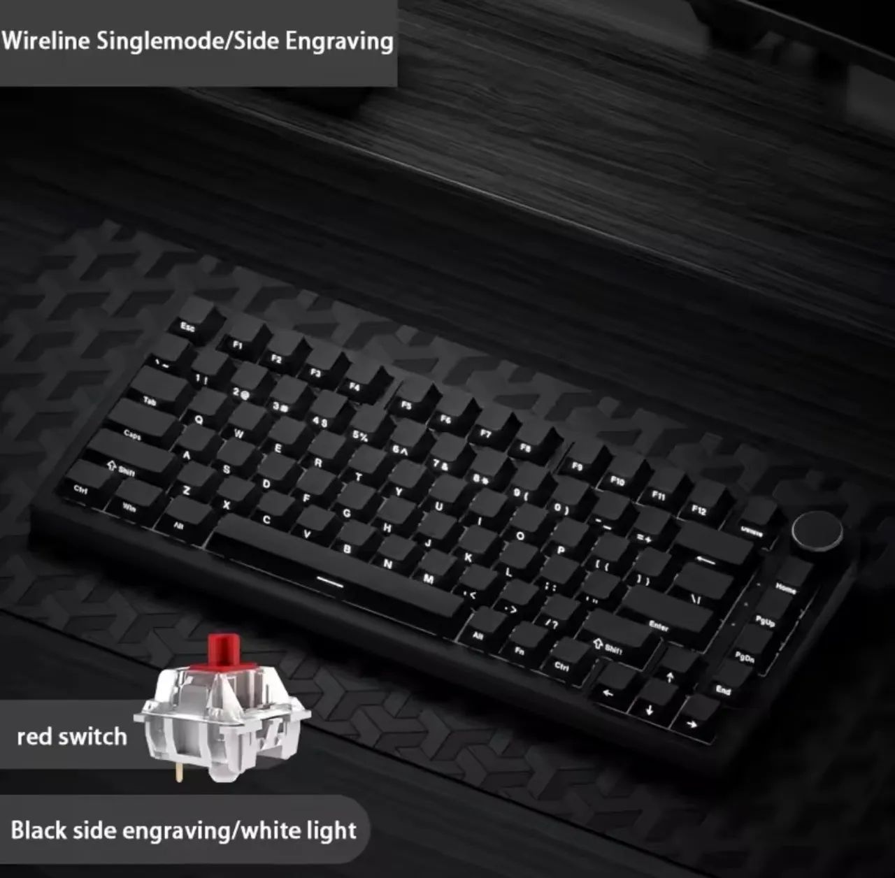 Teclado Mecânico Ajazz Switch Red + Caixa e Acessórios