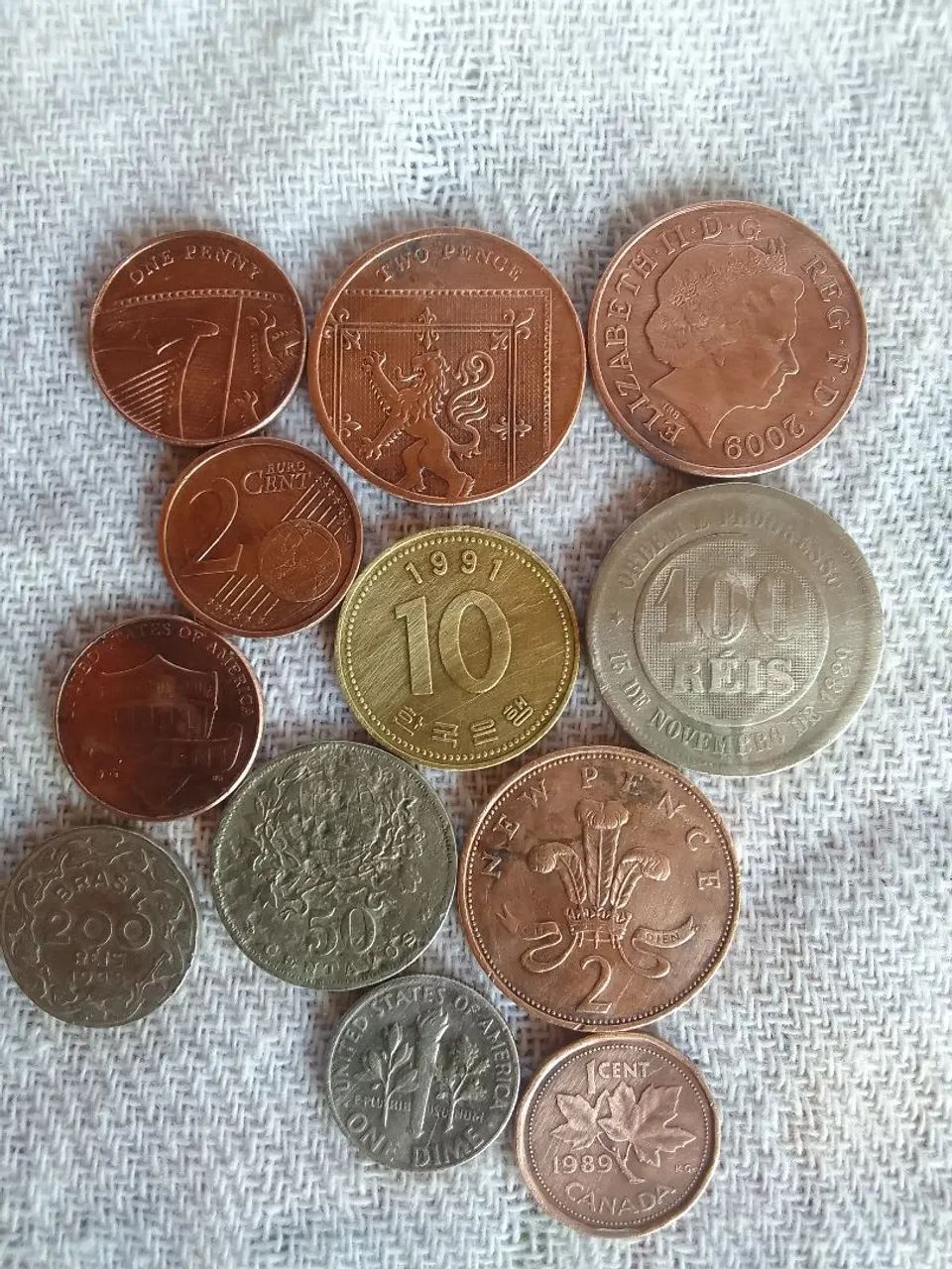 Moedas colecionadores amadores e profissionais 