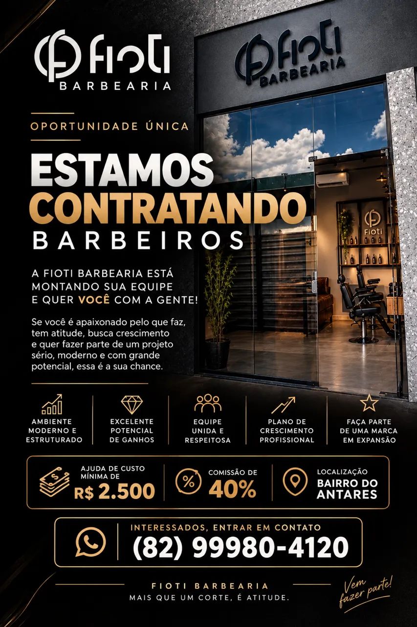 VAGA PARA BARBEIRO 