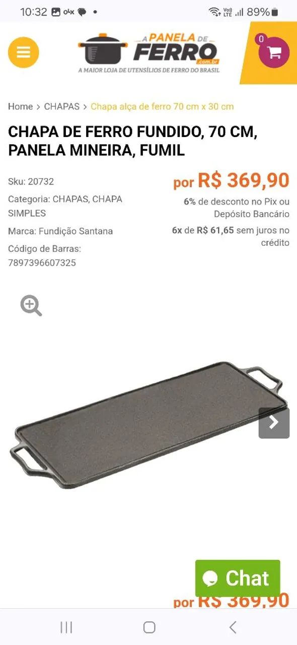 Chapa industrial de ferro fundido  - Foto 3