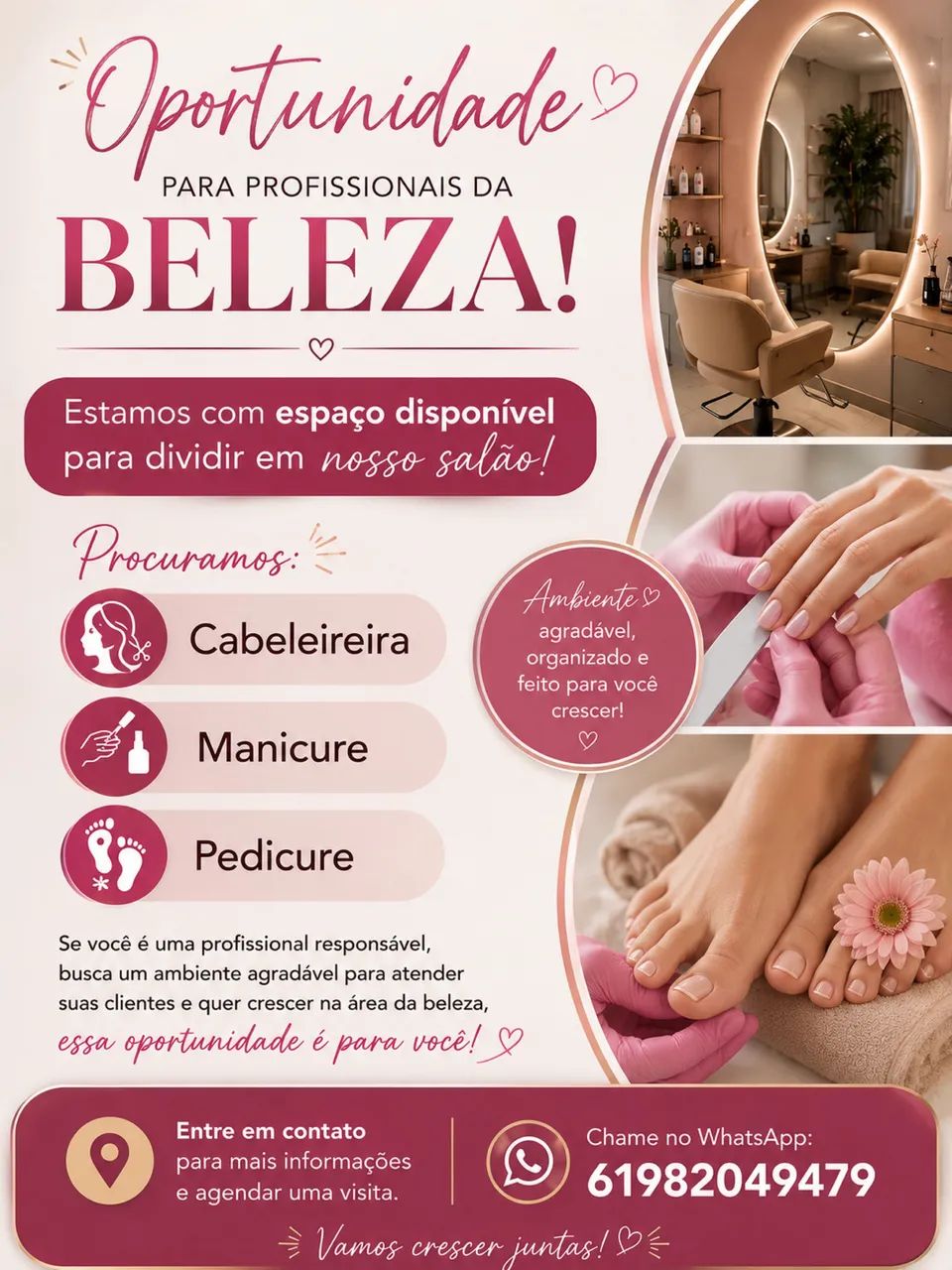 VAGAS DE SALÃO