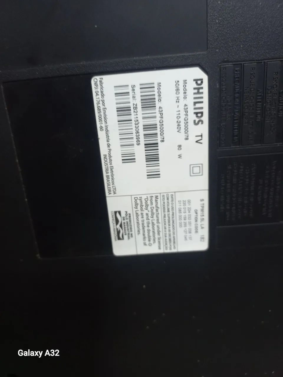 Tv philips 43 polegadas dando tela azul - Foto 3