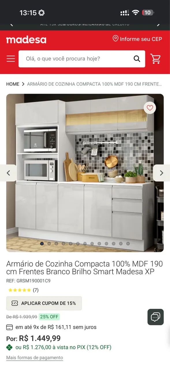 Conjunto de cozinha 100% MDF  - Foto 2