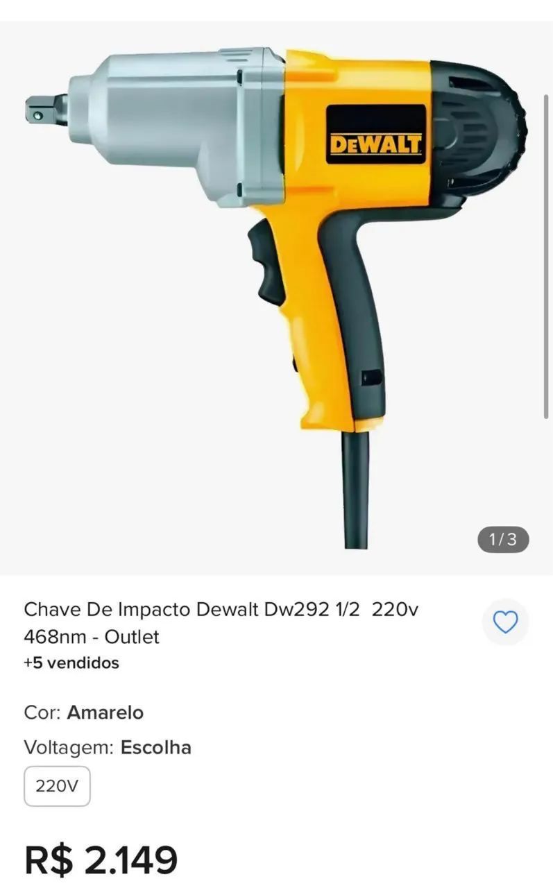Chave de impacto DE WALT - Foto 2