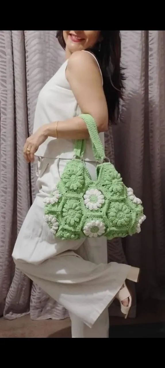 Bolsas em crochê  - Foto 5