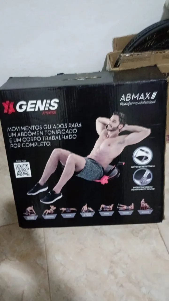 Aparelho de ginástica abdominal novo na caixa