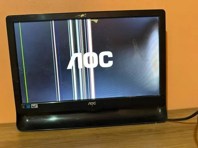 2 Monitores AOC, O AOC E966SWN é um monitor de LED com tela Widescreen de 18,5 polegadas,  - Foto 2